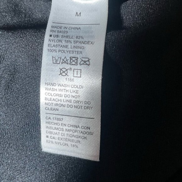 Old Navy Medium Swim Tankini Top Floral Halter Black Summer Swimsuits Vacation M - Picture 9 of 13